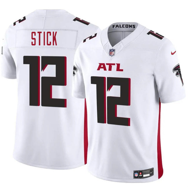 Atlanta Falcons #12 Easton Stick White 2025 F.U.S.E. Vapor Untouchable Limited Football Jersey football jersey product view 1