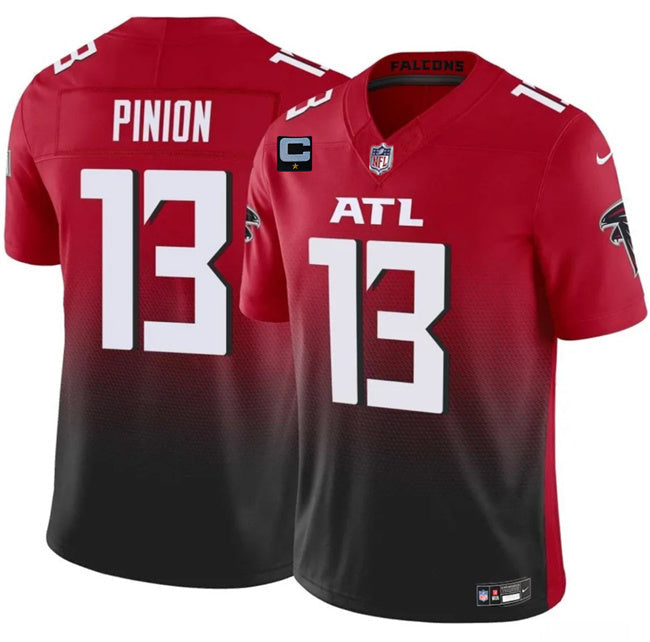 Atlanta Falcons #13 Bradley Pinion Red Black 2025 F.U.S.E With 1-Star C Patch Football Jersey football jersey product view 1
