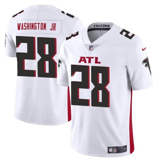 Atlanta Falcons #28 Carlos Washington Jr White Vapor Untouchable Limited Football Jersey football jersey product view 1