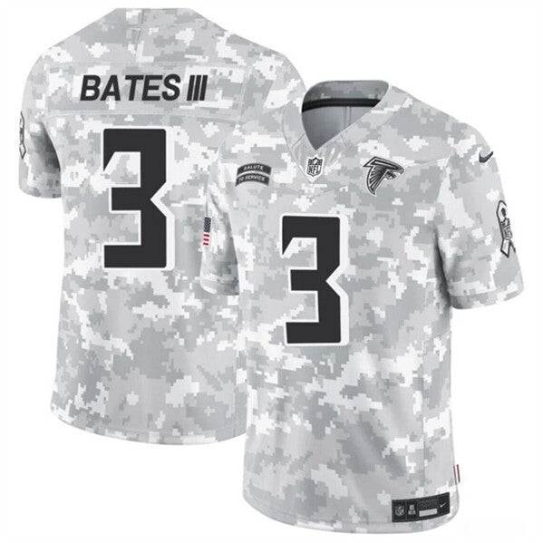 Atlanta Falcons #3 Jessie Bates III 2024 F.U.S.E. Arctic Camo Salute Football Jersey football jersey product view 1