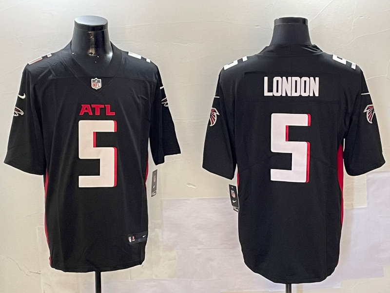 Atlanta Falcons #5 Drake London V2 Style 2 Football Jersey football jersey product view 1