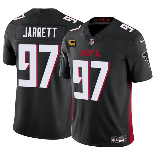 Atlanta Falcons #97 Grady Jarrett Black 2024 F.U.S.E With 4-Star C Patch Vapor Football Jersey football jersey product view 1