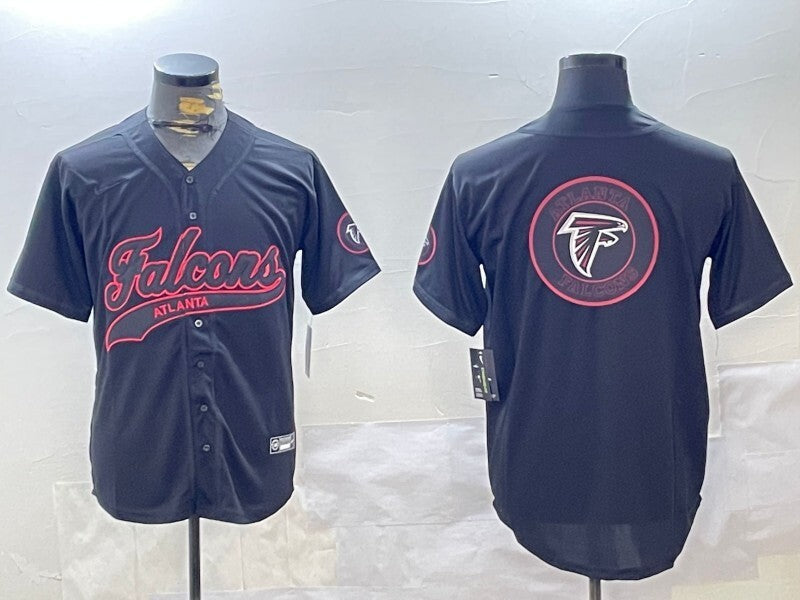 Atlanta Falcons #9 Michael Penix Jr. Black Collaboration Style 2 Football Jersey football jersey product view 1