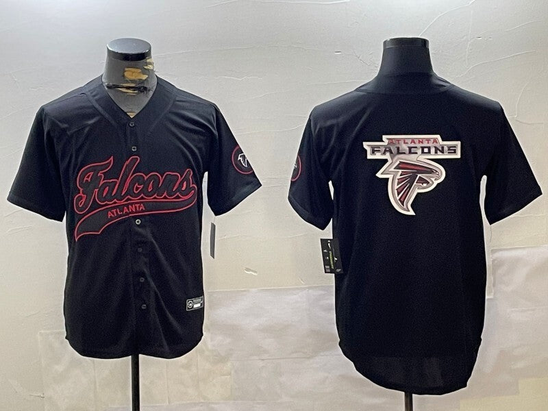 Atlanta Falcons #9 Michael Penix Jr. Black Collaboration Style 4 Football Jersey football jersey product view 1