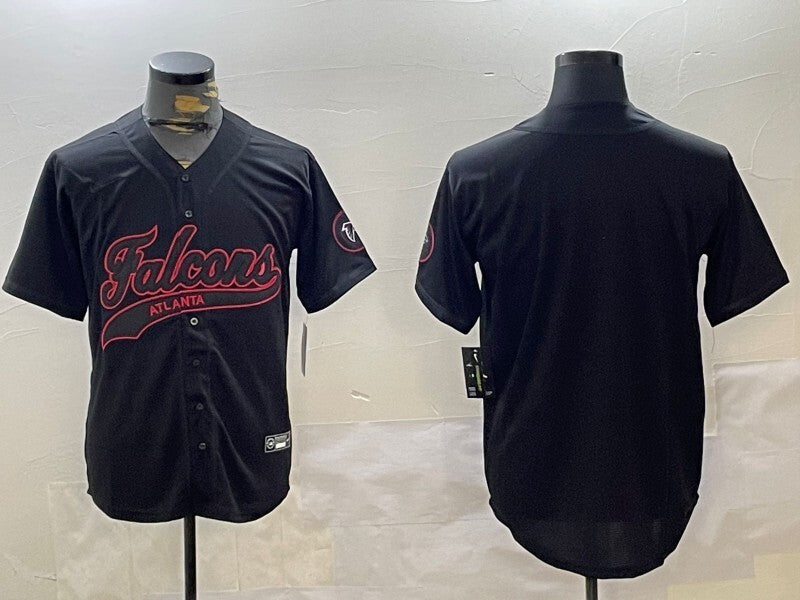 Atlanta Falcons #9 Michael Penix Jr. Black Collaboration Style 6 Football Jersey football jersey product view 1