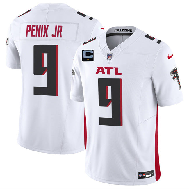 Atlanta Falcons #9 Michael Penix Jr White 2025 F.U.S.E. With 1-Star C Patch Vapor Football Jersey football jersey product view 1