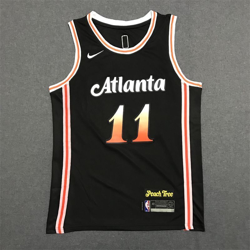 Atlanta Hawks #11 Trae Young 2023 Hawks 11 # Trae Young Black City Edition Jersey Style 2 Basketball Jersey basketball jersey product view 1