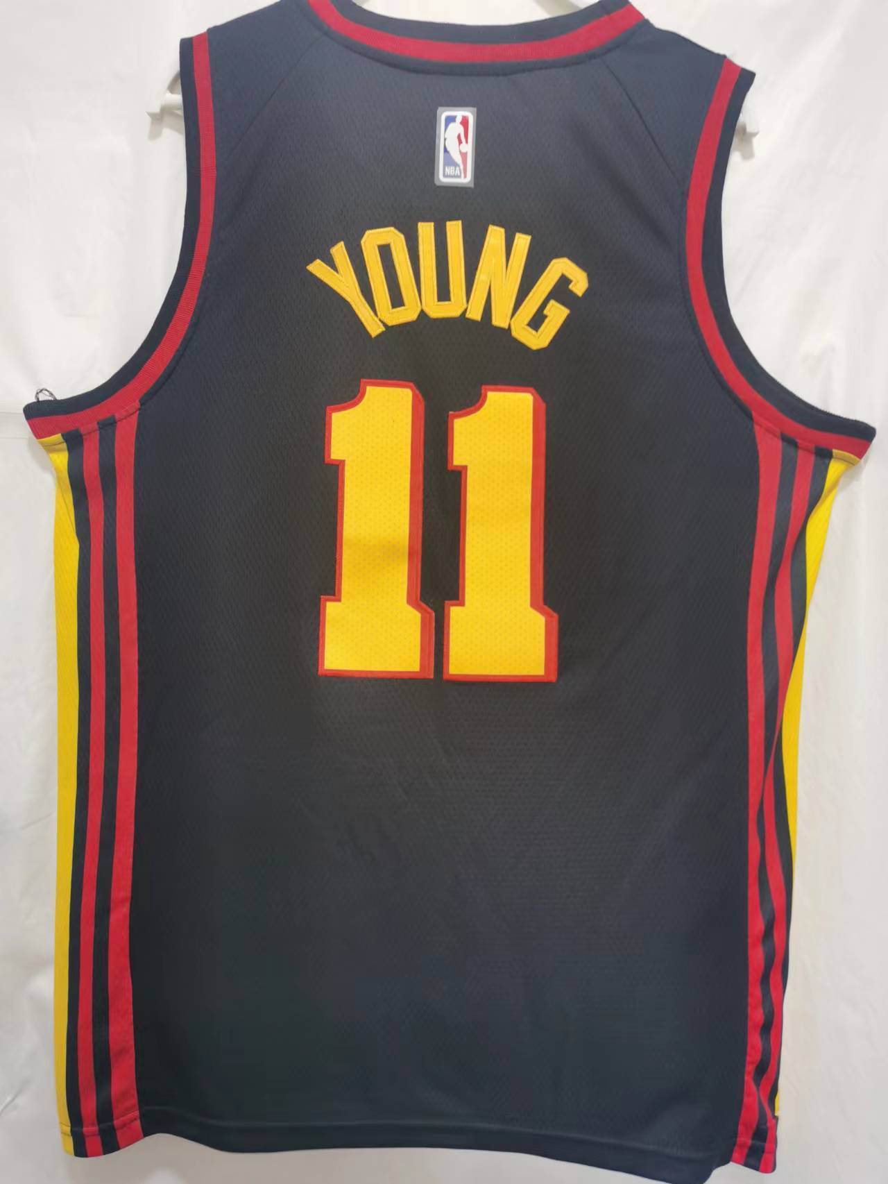 Atlanta Hawks #11 Trae Young 22-23 Season Hawks 11 Black Style 3 Basketball Jersey basketball jersey product view 1