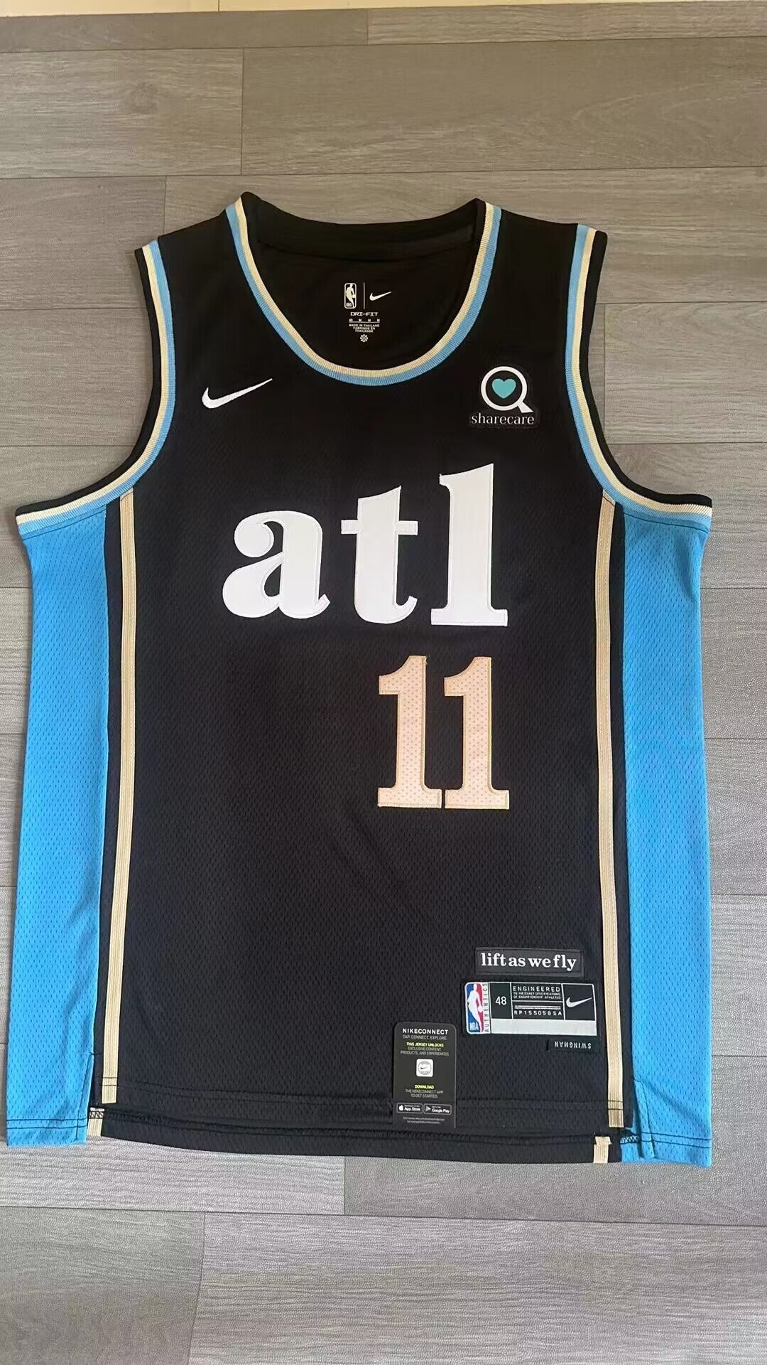 Atlanta Hawks #11 Trae Young 24 Season Hawks 11 City Edition Style 4 Basketball Jersey basketball jersey product view 1