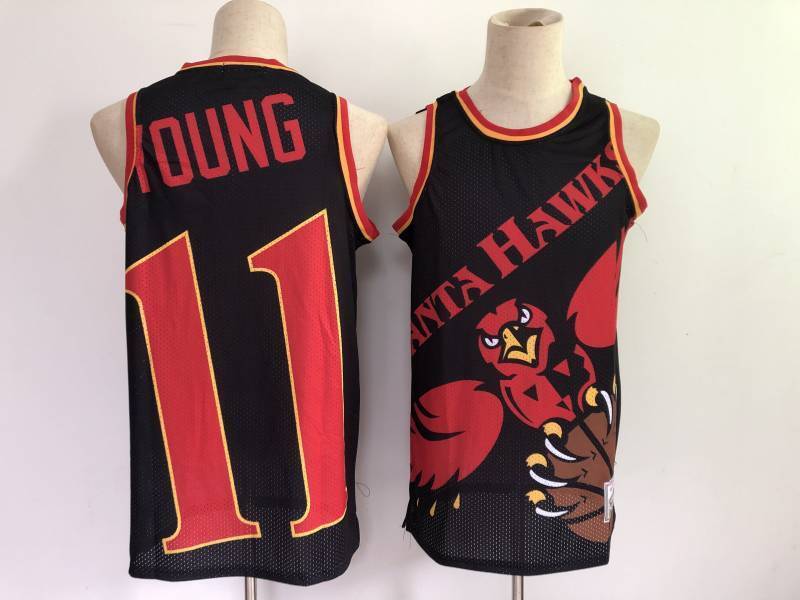 Atlanta Hawks trae-young-blackbig-face-2.0-jerseys Basketball Jersey basketball jersey product view 1
