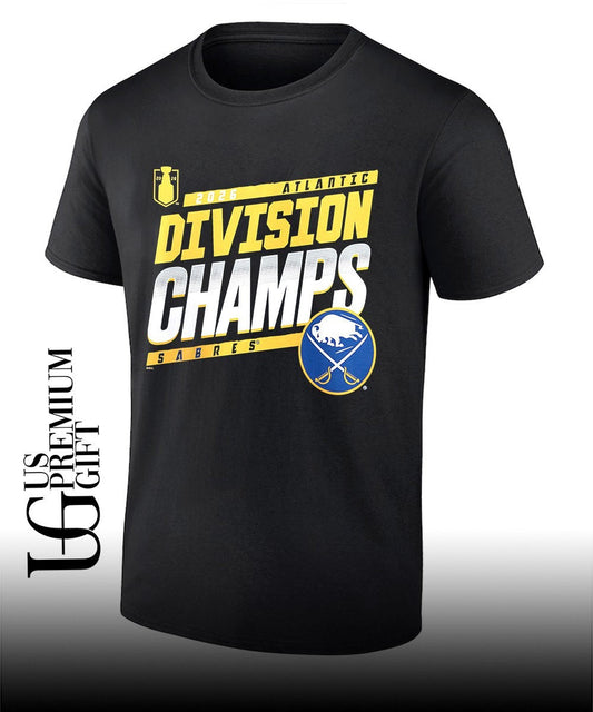 Atlantic Division Champions Buffalo Sabres 2026 logo shirt Unisex T-shirt, Sweatshirt, Hoodie, Long Sleeve Tee - T-Shirt, Sweatshirt, Hoodie