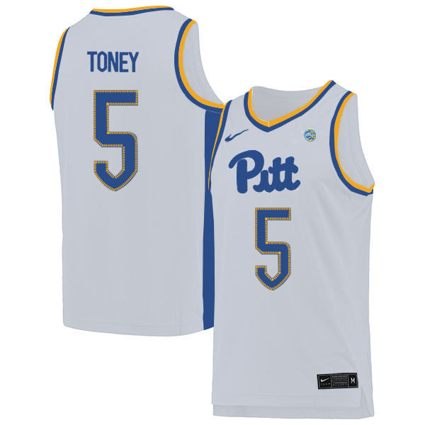 Au'Diese Toney 5 White College Football Jersey football jersey product view 1