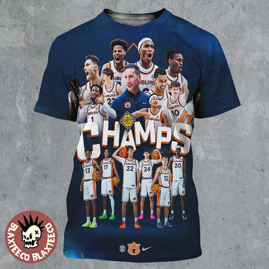 Auburn Tigers Mens Basketball 2026 NIT Champions All Over Print Shirt Unisex T-shirt, Sweatshirt, Hoodie, Long Sleeve Tee - T-Shirt, Sweatshirt, Hoodie