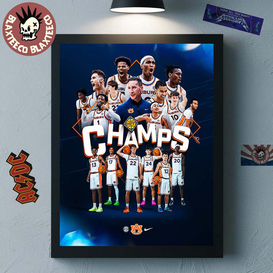 Auburn Tigers Mens Basketball 2026 NIT Champions Home Decor Poster Canvas Unisex T-shirt, Sweatshirt, Hoodie, Long Sleeve Tee - T-Shirt, Sweatshirt, Hoodie