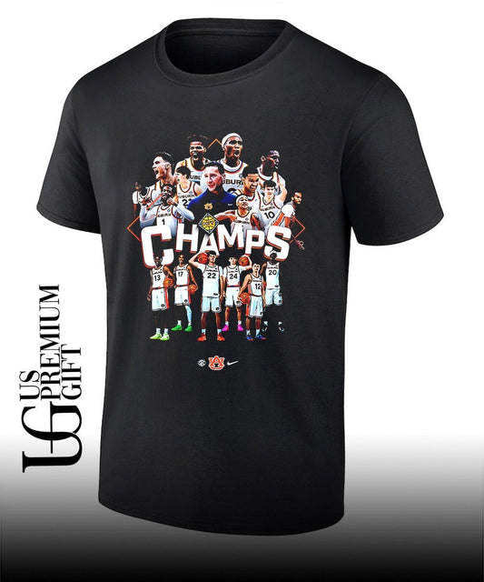 Auburn Tigers Mens Basketball 2026 NIT Champions Team members poster shirt Unisex T-shirt, Sweatshirt, Hoodie, Long Sleeve Tee - T-Shirt, Sweatshirt, Hoodie