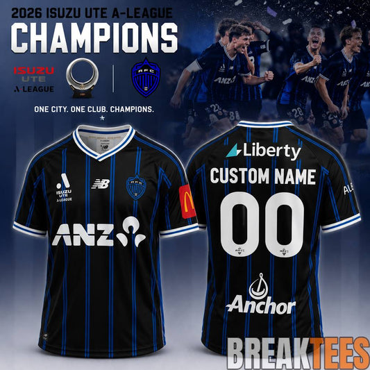 Auckland FC A-League Custom 2526 Football Jersey  Limited Edition Unisex T-shirt, Sweatshirt, Hoodie, Long Sleeve Tee - T-Shirt, Sweatshirt, Hoodie