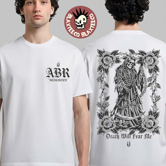 August Burns Red 2026 Tour Merch Death Will Fear Me T-Shirt Unisex T-shirt, Sweatshirt, Hoodie, Long Sleeve Tee - T-Shirt, Sweatshirt, Hoodie