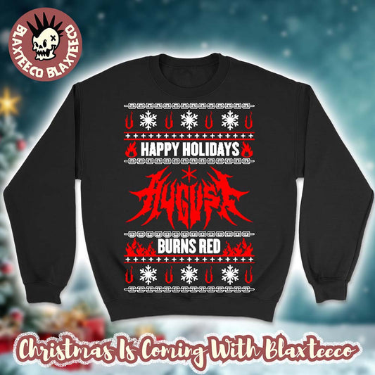 August Burns Red Happy Holiday Ugly Christmas Sweater Unisex T-shirt, Sweatshirt, Hoodie, Long Sleeve Tee - T-Shirt, Sweatshirt, Hoodie