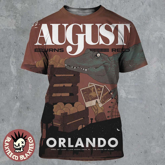 August Burns Red Lake Buena Vista Florida 2026 Venue Poster At The House Of Blues On April 16 2026 All Over Print Shirt - T-Shirt, Sweatshirt, Hoodie