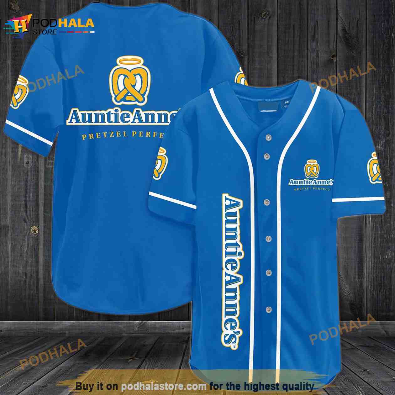 Auntie Anne’s 3D Baseball Jersey baseball jersey product view 1