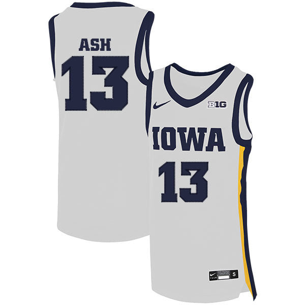 Austin Ash 13 White College Football Jersey football jersey product view 1