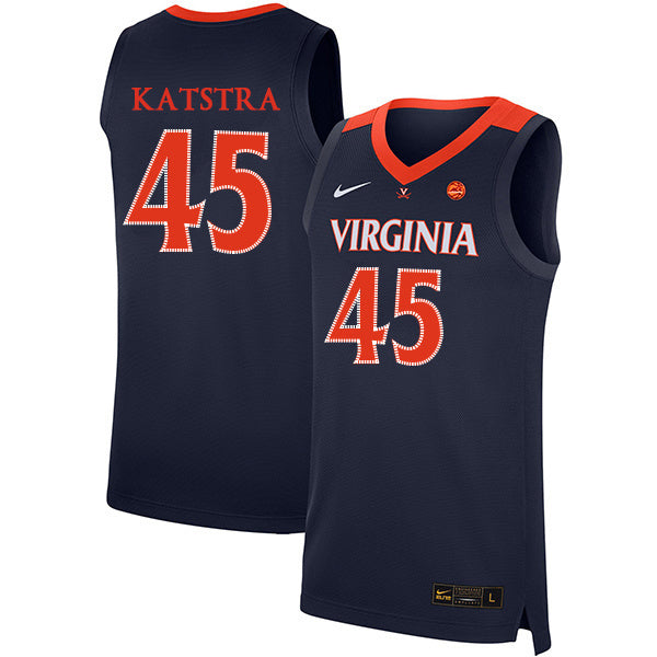 Austin Katstra 45 Navy College Football Jersey football jersey product view 1