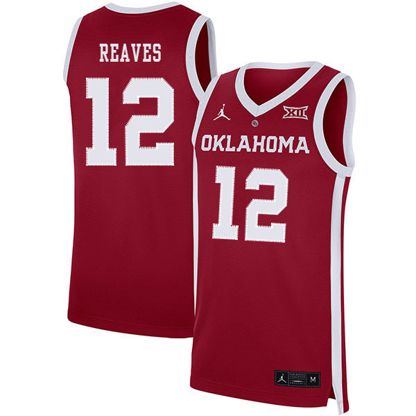 Austin Reaves 12 Red College Football Jersey football jersey product view 1