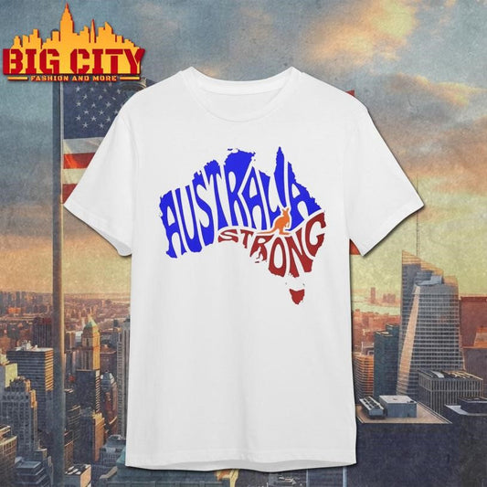 Australia Strong Map Shirt Unisex T-shirt, Sweatshirt, Hoodie, Long Sleeve Tee - T-Shirt, Sweatshirt, Hoodie