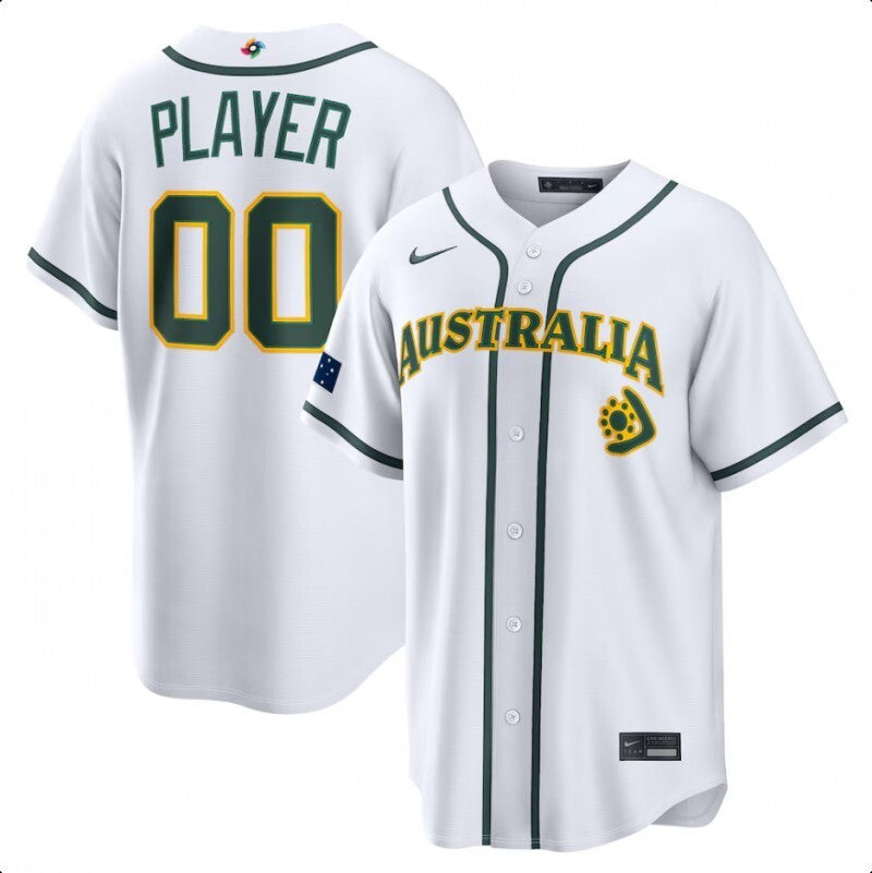 Australia 2026 Baseball Jersey baseball jersey product view 1