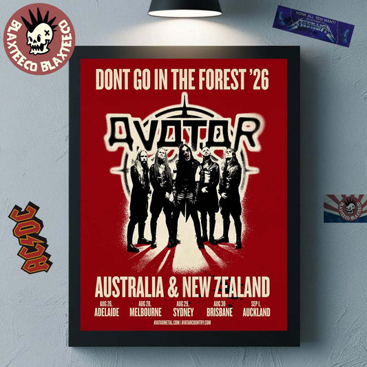 Avatar Dont Go In The Forest 2026 Australia And New Zealand Tour Schedule Dates Home Decor Poster Canvas - T-Shirt, Sweatshirt, Hoodie