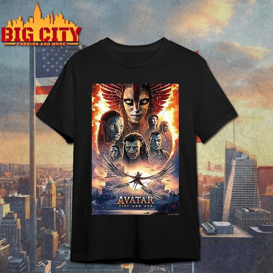 Avatar Fire And Ash Movie Theatrical Poster shirt Unisex T-shirt, Sweatshirt, Hoodie, Long Sleeve Tee - T-Shirt, Sweatshirt, Hoodie
