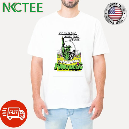 Awesome America Eats Its Young we are all America Funkadelic shirt Unisex T-shirt, Sweatshirt, Hoodie, Long Sleeve Tee - T-Shirt, Sweatshirt, Hoodie