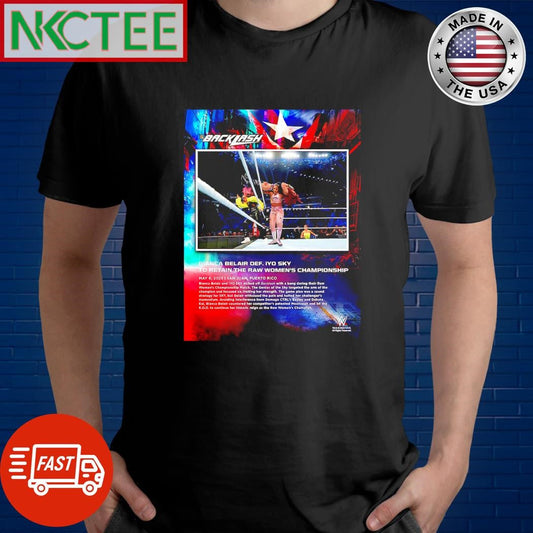 Awesome Bianca Belair 2023 Backlash photo shirt Unisex T-shirt, Sweatshirt, Hoodie, Long Sleeve Tee - T-Shirt, Sweatshirt, Hoodie