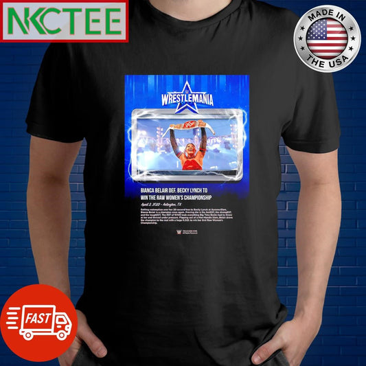 Awesome Bianca Belair WrestleMania 38 Night 1 photo shirt Unisex T-shirt, Sweatshirt, Hoodie, Long Sleeve Tee - T-Shirt, Sweatshirt, Hoodie