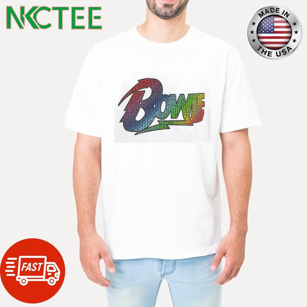 Awesome Bowie rainbow shirt Unisex T-shirt, Sweatshirt, Hoodie, Long Sleeve Tee - T-Shirt, Sweatshirt, Hoodie