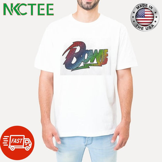 Awesome Bowie rainbow shirt Unisex T-shirt, Sweatshirt, Hoodie, Long Sleeve Tee - T-Shirt, Sweatshirt, Hoodie