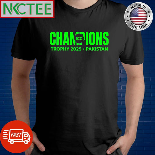 Awesome Champions ICC Trophy 2025 Pakistan shirt Unisex T-shirt, Sweatshirt, Hoodie, Long Sleeve Tee - T-Shirt, Sweatshirt, Hoodie