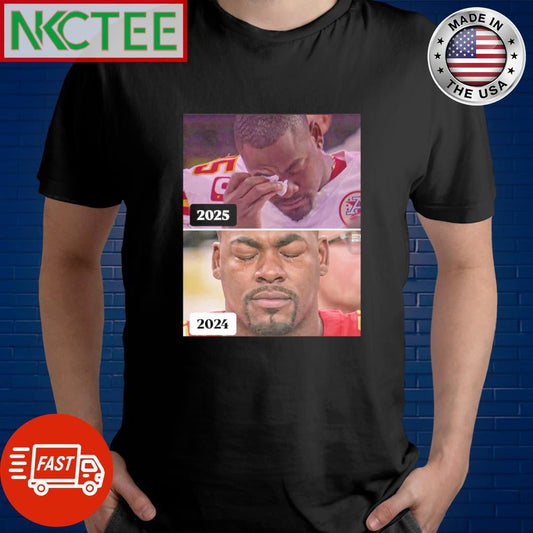 Awesome Chris Jones cries 2025 2024 shirt Unisex T-shirt, Sweatshirt, Hoodie, Long Sleeve Tee - T-Shirt, Sweatshirt, Hoodie