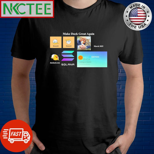 Awesome Donald Trump and Donald Duck and Gemini new listing duck coin and Solana shirt Unisex T-shirt, Sweatshirt, Hoodie, Long Sleeve Tee - T-Shirt, Sweatshirt, Hoodie