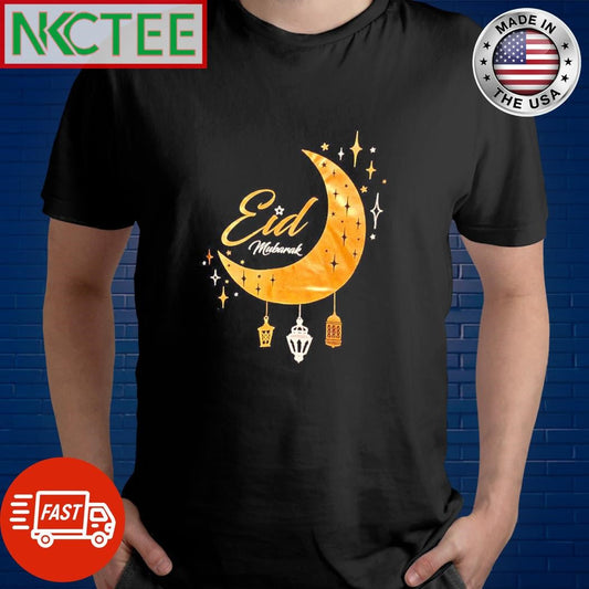 Awesome Eid Mubarak moon shirt Unisex T-shirt, Sweatshirt, Hoodie, Long Sleeve Tee - T-Shirt, Sweatshirt, Hoodie