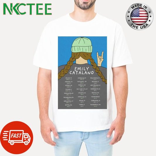 Awesome Emily Catalano March 20-21 2025 Chicago, Il Poster Shirt Unisex T-shirt, Sweatshirt, Hoodie, Long Sleeve Tee - T-Shirt, Sweatshirt, Hoodie