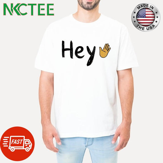 Awesome Hey hand shirt Unisex T-shirt, Sweatshirt, Hoodie, Long Sleeve Tee - T-Shirt, Sweatshirt, Hoodie