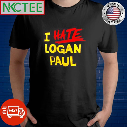 Awesome I hate Logan Paul shirt Unisex T-shirt, Sweatshirt, Hoodie, Long Sleeve Tee - T-Shirt, Sweatshirt, Hoodie