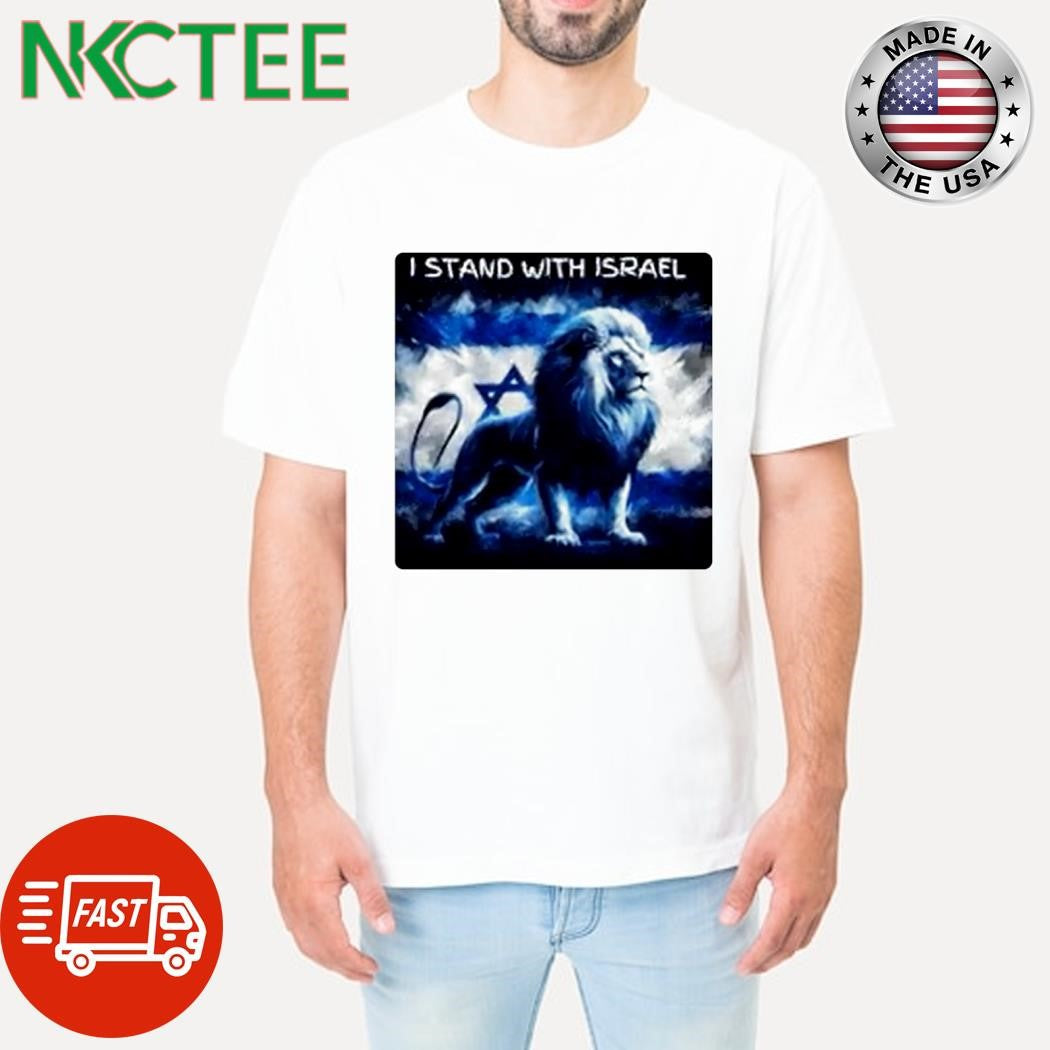 Awesome I stand with Israel Lion shirt Unisex T-shirt, Sweatshirt, Hoodie, Long Sleeve Tee - T-Shirt, Sweatshirt, Hoodie