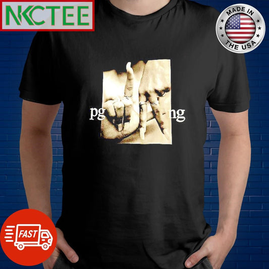 Awesome Kendrick Lamar PGLang hand sign shirt Unisex T-shirt, Sweatshirt, Hoodie, Long Sleeve Tee - T-Shirt, Sweatshirt, Hoodie