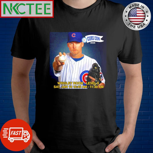 Awesome Kerry Wood Cubs Con 2025 Jan 18 photo shirt Unisex T-shirt, Sweatshirt, Hoodie, Long Sleeve Tee - T-Shirt, Sweatshirt, Hoodie