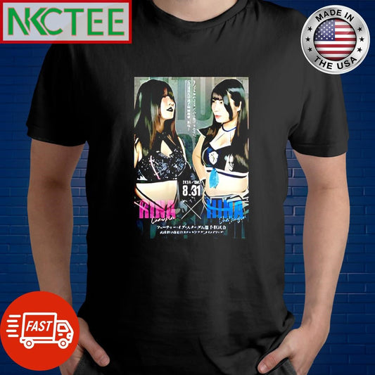 Awesome Rina vs Hina Future of Stardom shirt Unisex T-shirt, Sweatshirt, Hoodie, Long Sleeve Tee - T-Shirt, Sweatshirt, Hoodie