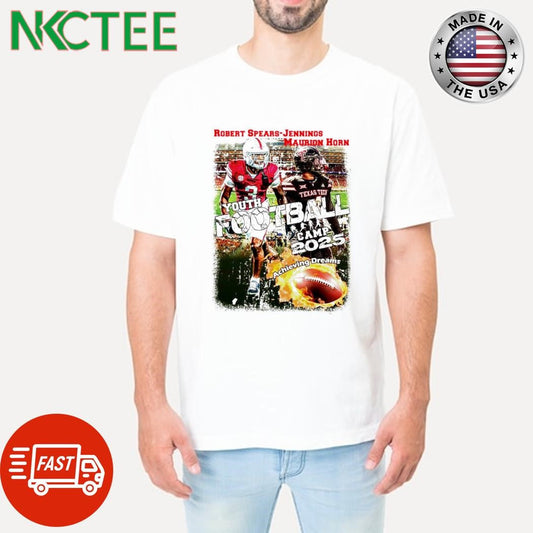 Awesome Robert Spears Jennings Laurion Horn Texas Tech Youth Football Camp 2025 Achieving Dreams shirt - T-Shirt, Sweatshirt, Hoodie