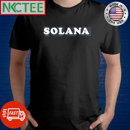 Awesome Solana text shirt Unisex T-shirt, Sweatshirt, Hoodie, Long Sleeve Tee - T-Shirt, Sweatshirt, Hoodie
