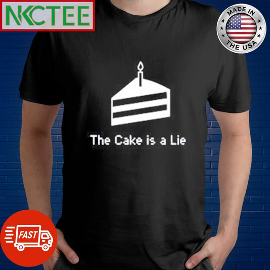 Awesome The Cake is a Lie shirt Unisex T-shirt, Sweatshirt, Hoodie, Long Sleeve Tee - T-Shirt, Sweatshirt, Hoodie